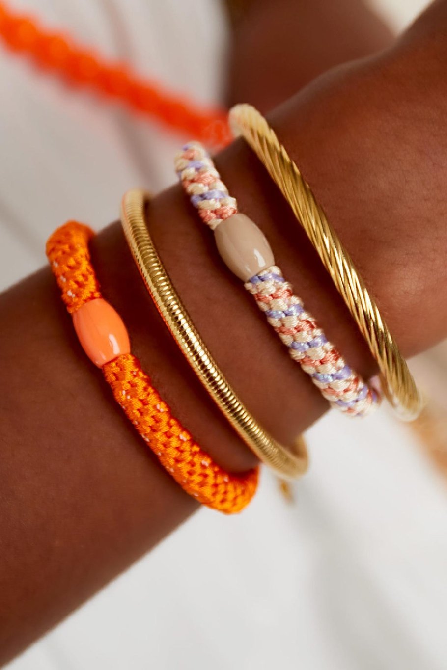Hair tie bracelets Multi Polyester Picture3